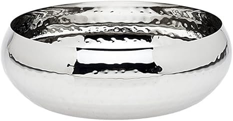 Godinger Hammered Belly Serving Bowl, Silver | Amazon (US)