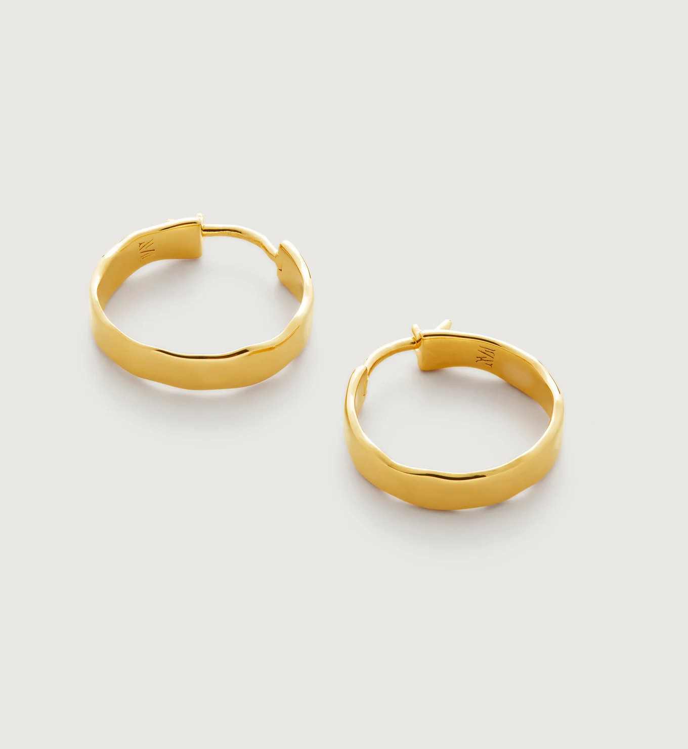 Siren Muse Wave Small Hoop Earrings | Monica Vinader (US)
