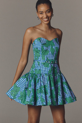 Hutch Junie Strapless Belted Mini Dress | Anthropologie (US)