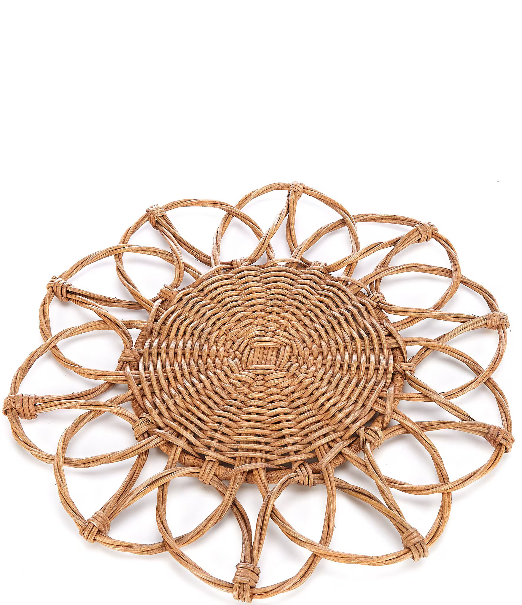 Wicker Flower Charger | Dillard's