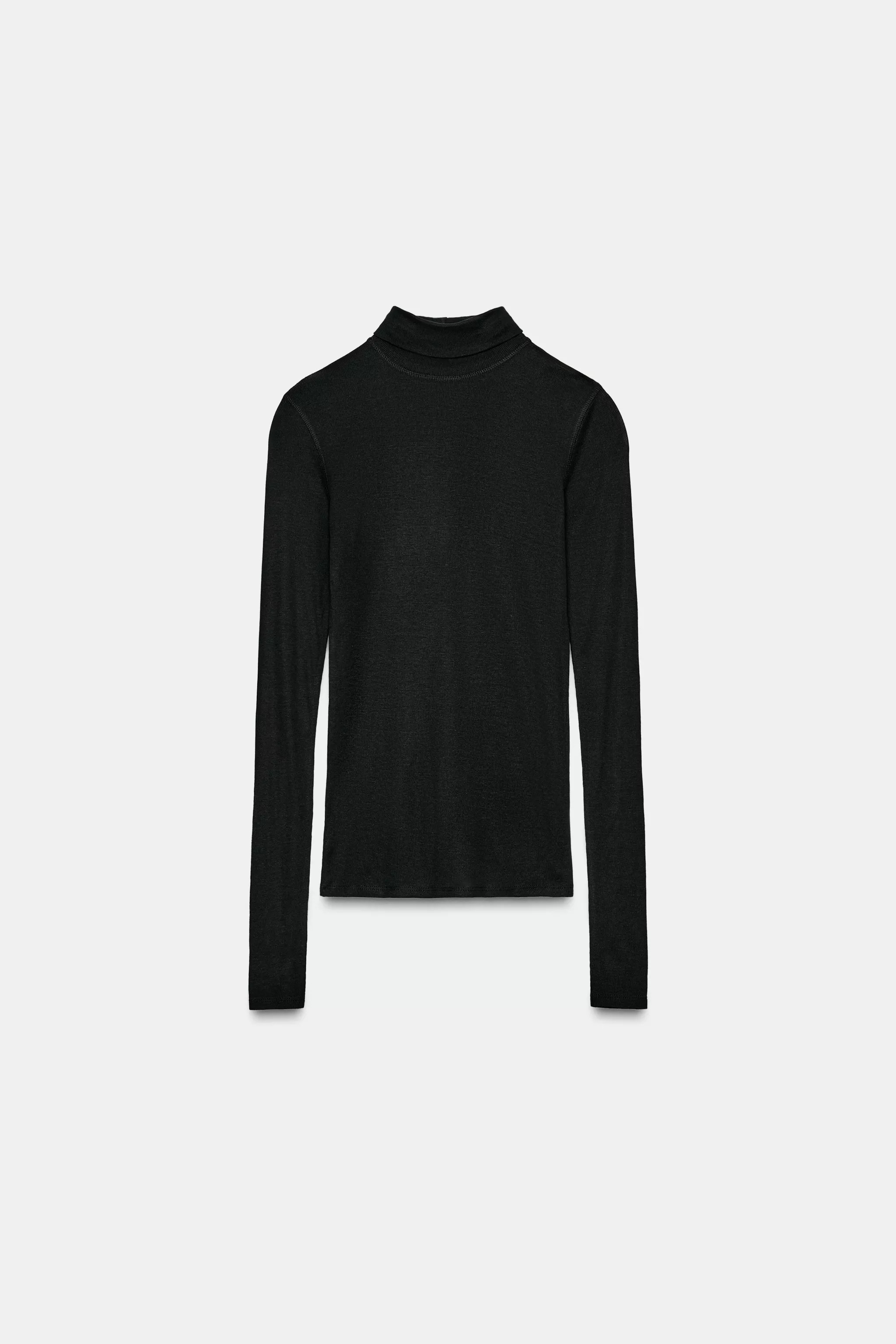 HIGH NECK T-SHIRT | Zara US