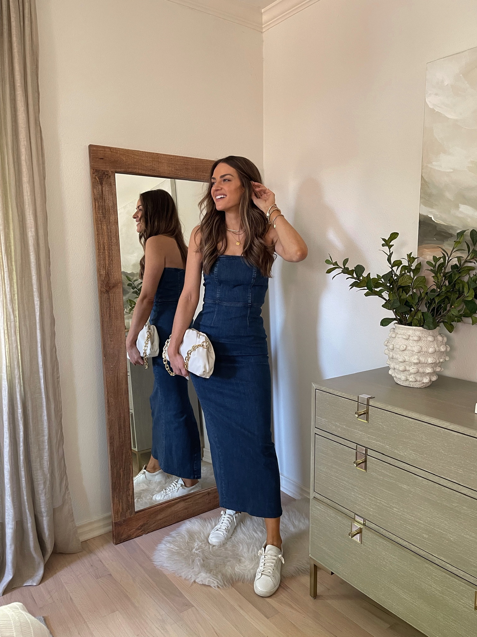 seona formal satin midi dress Windsor Margaret Formal Satin Wrap Midi Dress in Navy Blue | Size: M