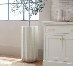 Modern Rustic Fluted Outdoor Planters | Pottery Barn (US)