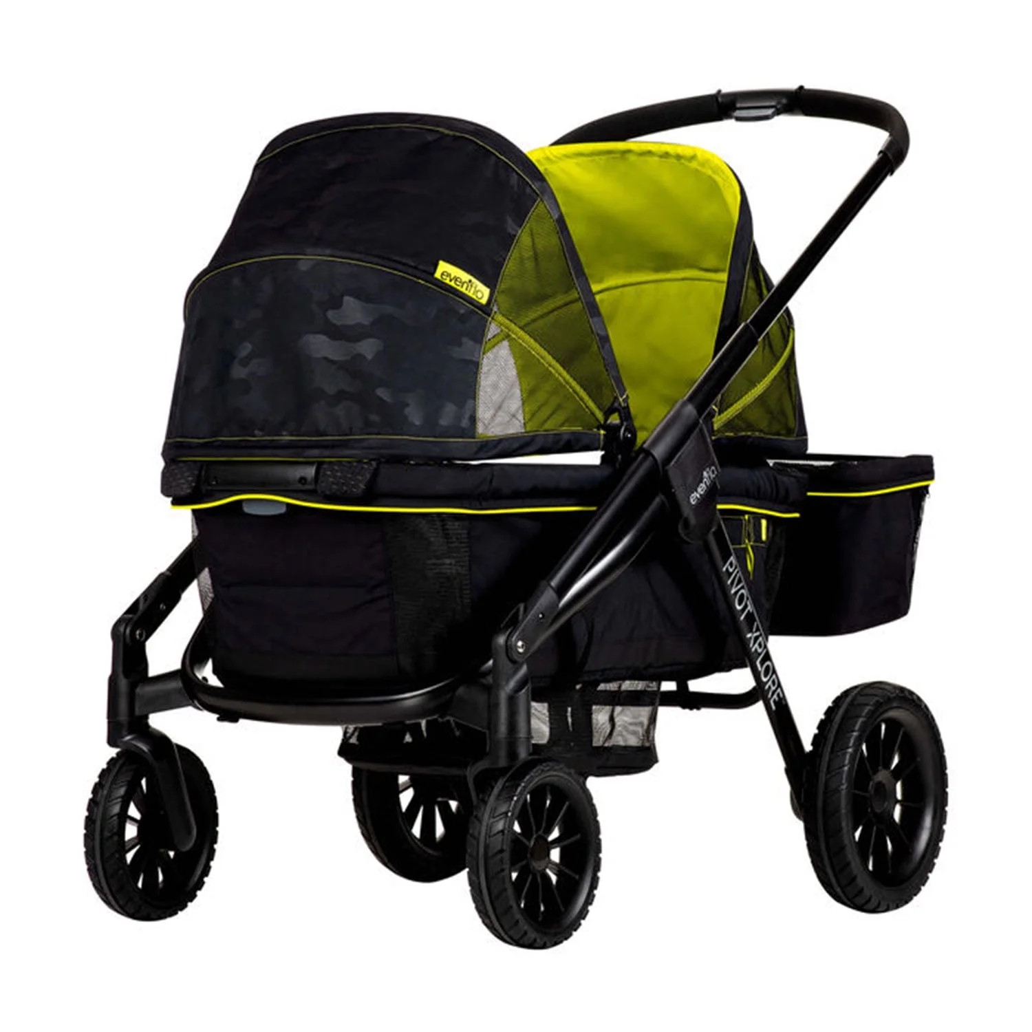 Evenflo Pivot Xplore All-Terrain Stroller Wagon (Wayfarer Black), Unisex, 6 Months - 5 Years - Wa... | Walmart (US)