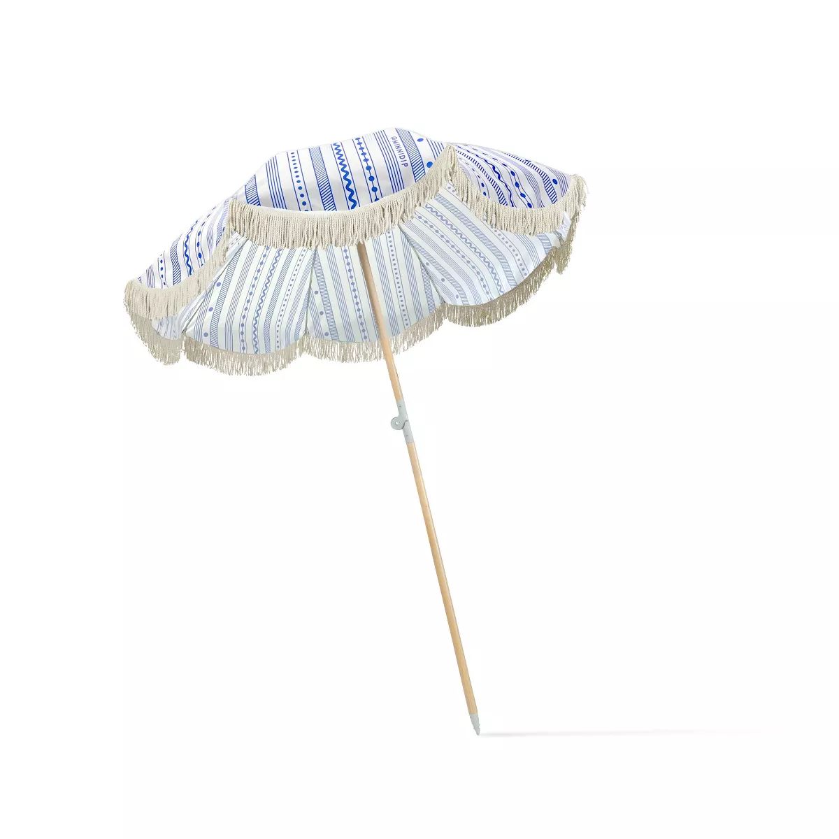 MINNIDIP 7' x 6.5' Beach Umbrella - Nautical Stripes | Target