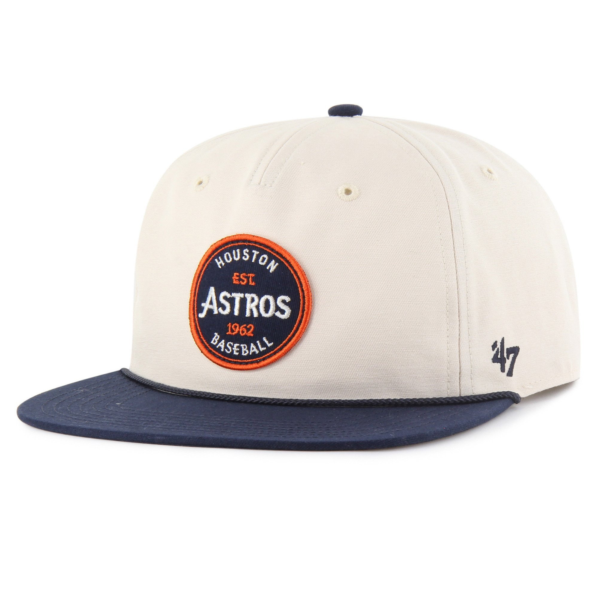 Men's '47  Cream Houston Astros Payson Captain Adjustable Hat | Fanatics