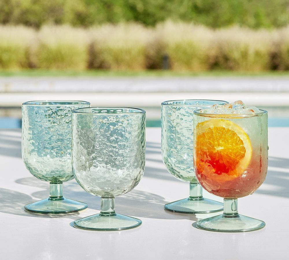 Hammered Outdoor Goblets | Pottery Barn (US)