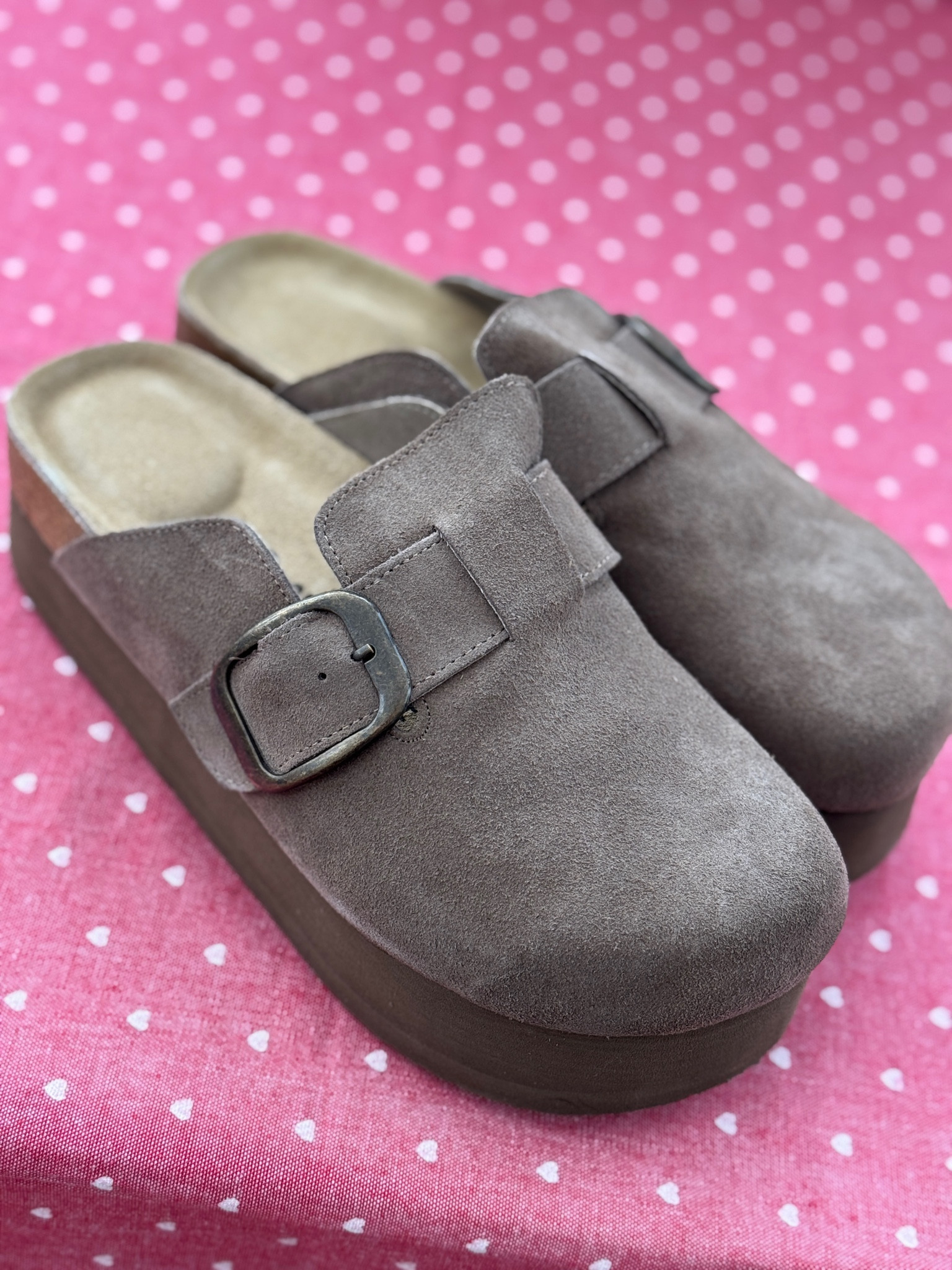 Suede taupe platform clogs from Cushionare

#LTKShoeCrush #LTKStyleTip #LTKFindsUnder50