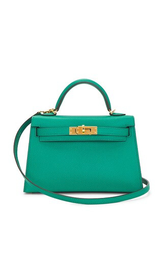 FWRD Renew Hermes Veau Epsom Kelly 20 Handbag in Green. | Revolve Clothing (Global)