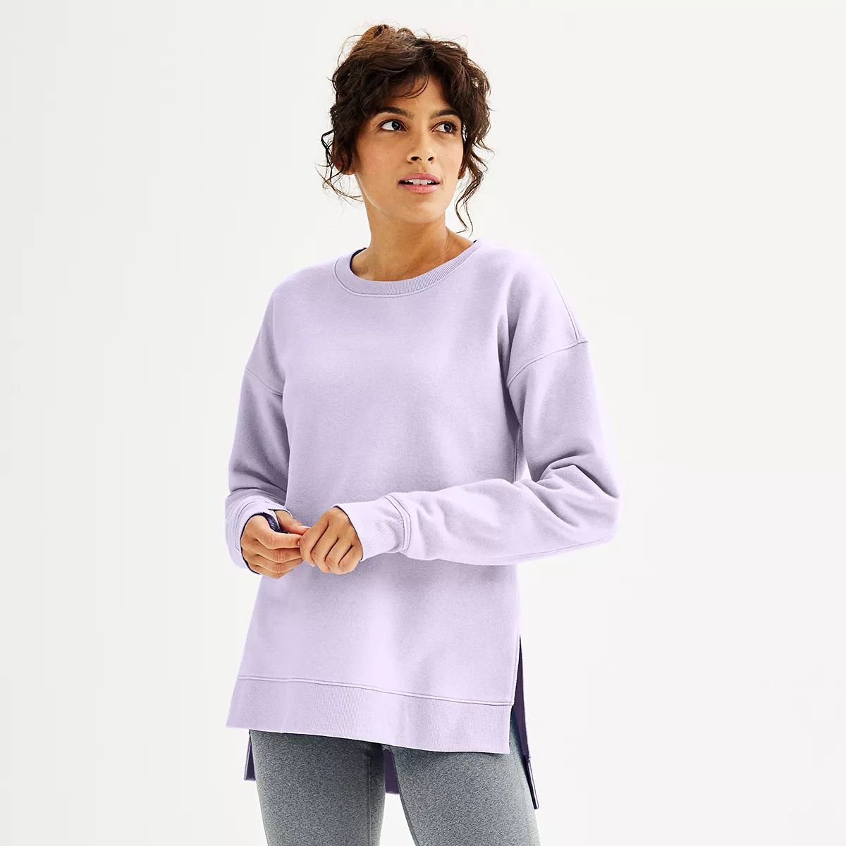 Women's Tek Gear® High Slit Ultrasoft Fleece Tunic | Kohl's