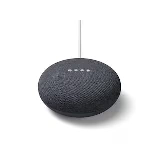Nest Mini (2nd Gen) - Smart Home Speaker with Assistant - Charcoal | The Home Depot