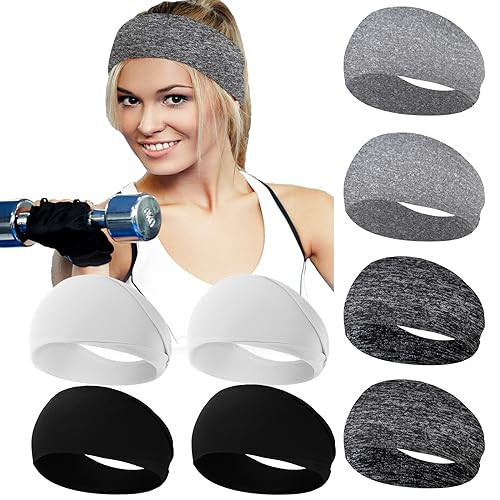 RITOPER Workout Wide Headbands for Women Non Slip, Super Soft Yoga Running Exercise Head Bands, E... | Amazon (US)