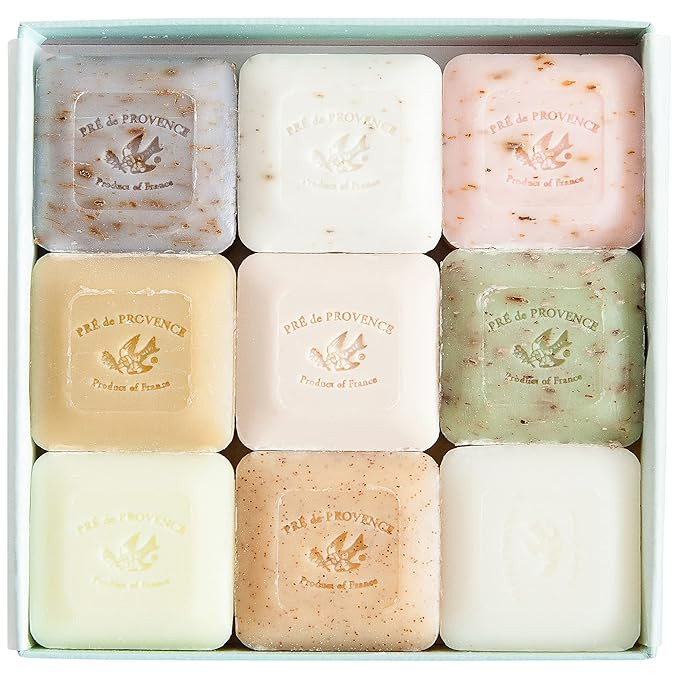 Pre de Provence Luxury Box of Guest Gift Soap (Set of 9) - Assorted,9 Count (Pack of 1) | Amazon (US)