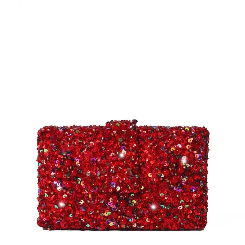 Simitri Garnet Kitsch Clutch - Red | Verishop