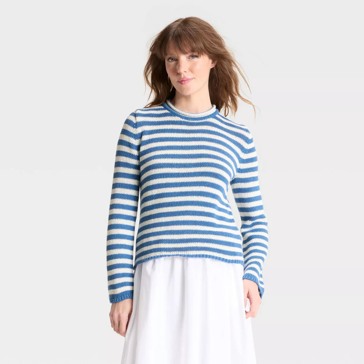 Women's Shrunken Crewneck Pullover Sweater - A New Day™ | Target