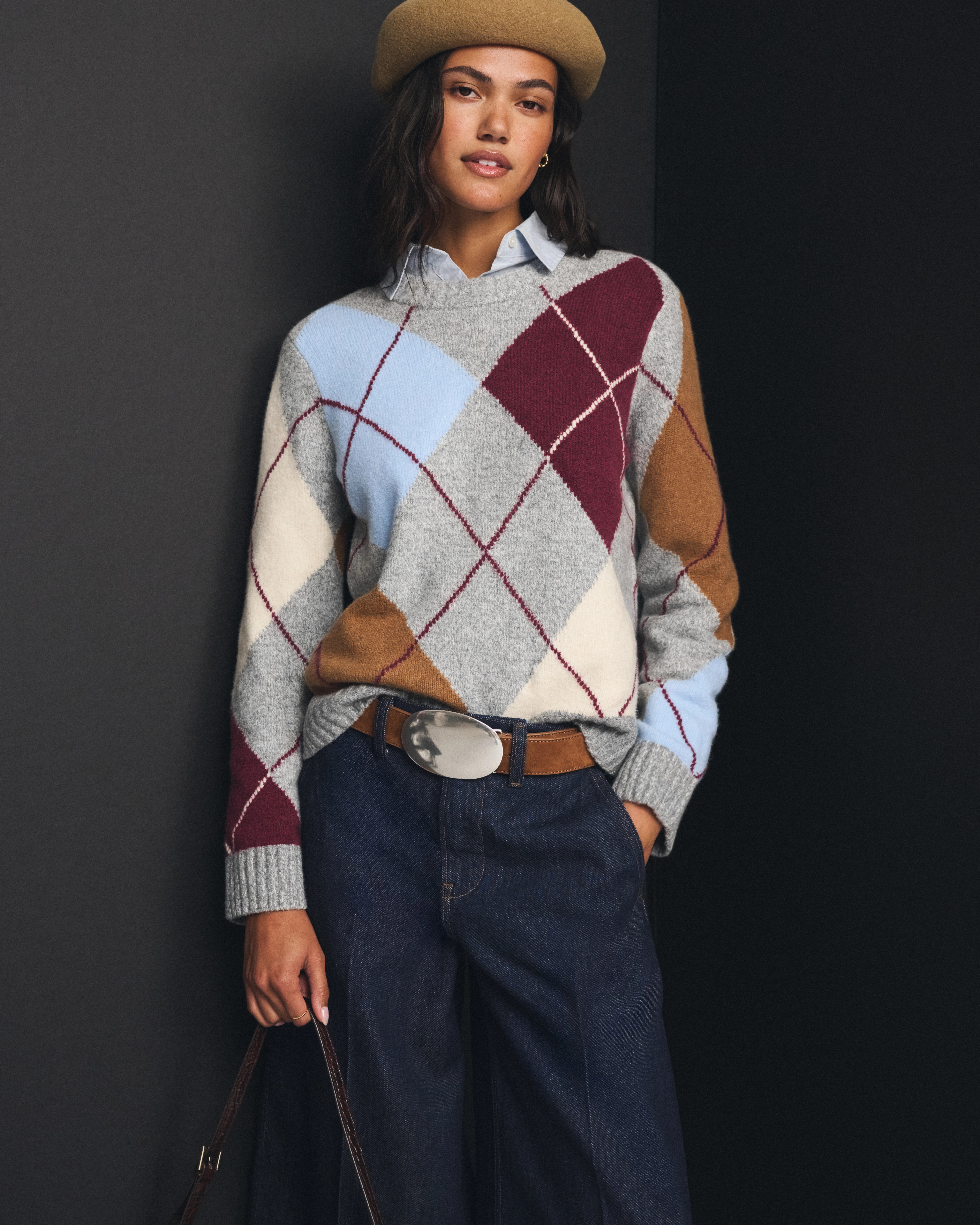 A&F Madeline Crew Sweater | Abercrombie & Fitch (US)