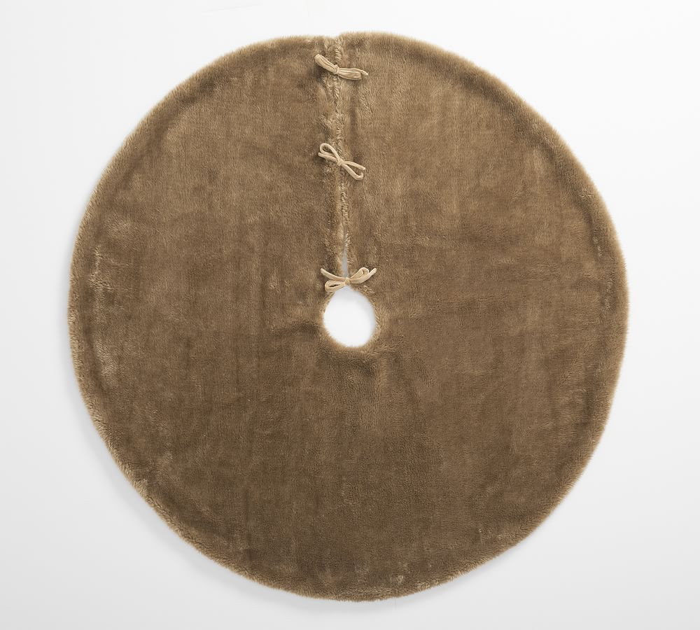 Shearling Faux Fur Tree Skirt | Pottery Barn (US)