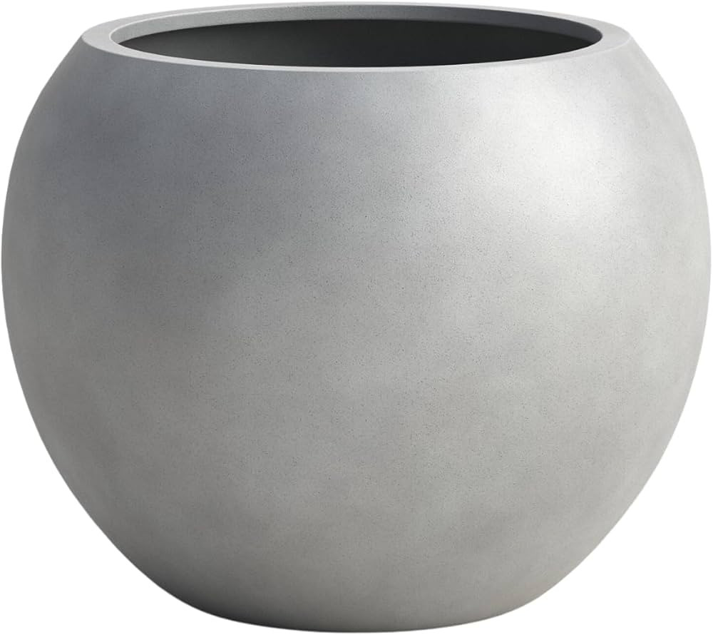 DTY Signature Mount Sherman Lightweigh, Durable Modern Fiberstone Sphere Planter for Indoor & Out... | Amazon (US)