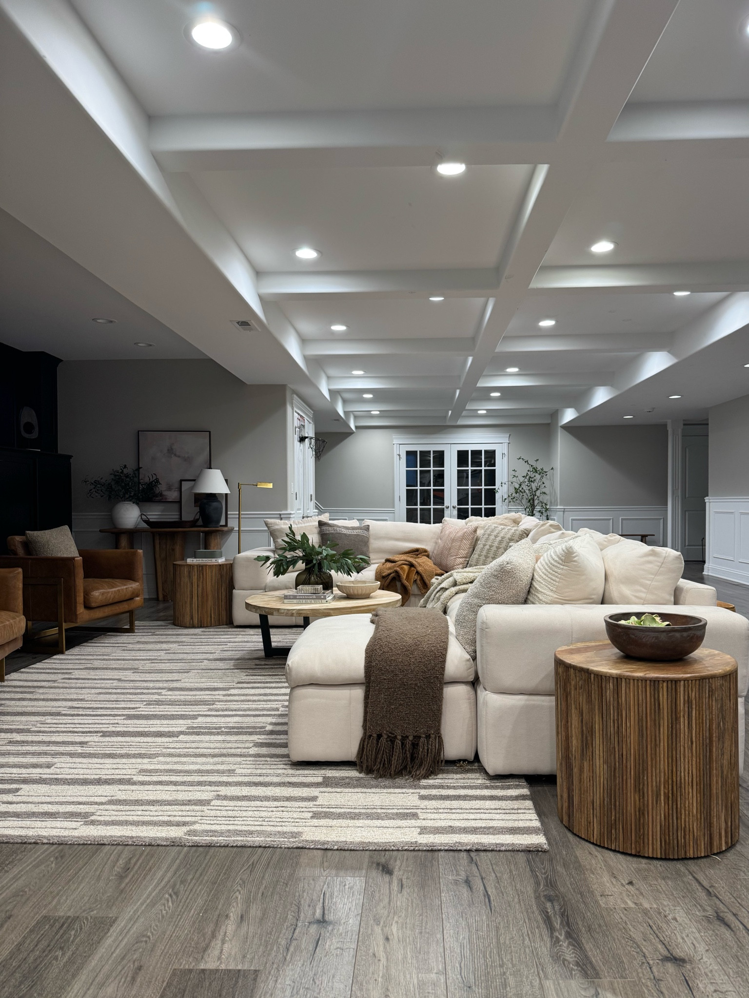 Basement views! Our basement is cozy, inviting and lived-in space! Our rug, sectional and side tables are on sale now too! @wayfair #wayfairfinds #wayfairhome #wayfair #targetstyle #rug #basement #amazon #jossandmain 

#LTKSaleAlert #LTKStyleTip #LTKHome