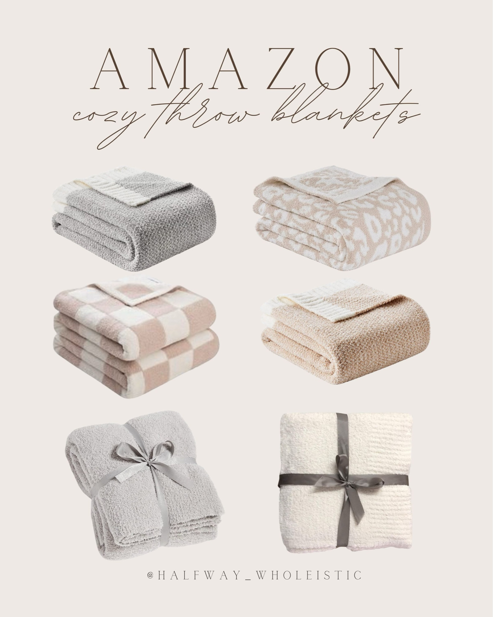 Amazon Cozy Throw Blankets 

#LTKSeasonal #LTKFindsUnder100 #LTKHome