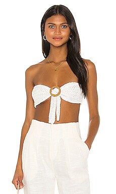 Tularosa Cayman Tie Top in White from Revolve.com | Revolve Clothing (Global)