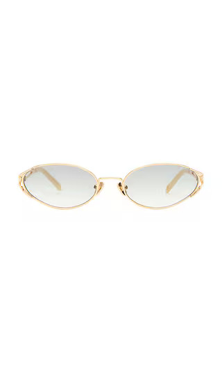 The Paloma Sunglasses in Gold & Charcoal Grad | Revolve Clothing (Global)
