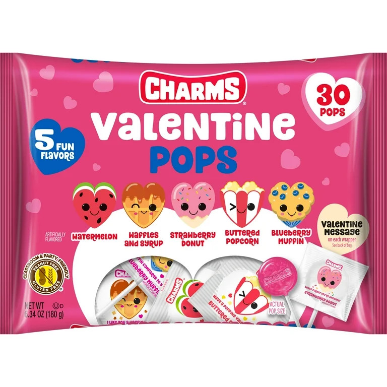Charms Blow Pop Mini's, Valentine To / From, 2 oz Pouch. Peanut Free, Gluten Free. Milk and Soy m... | Walmart (US)