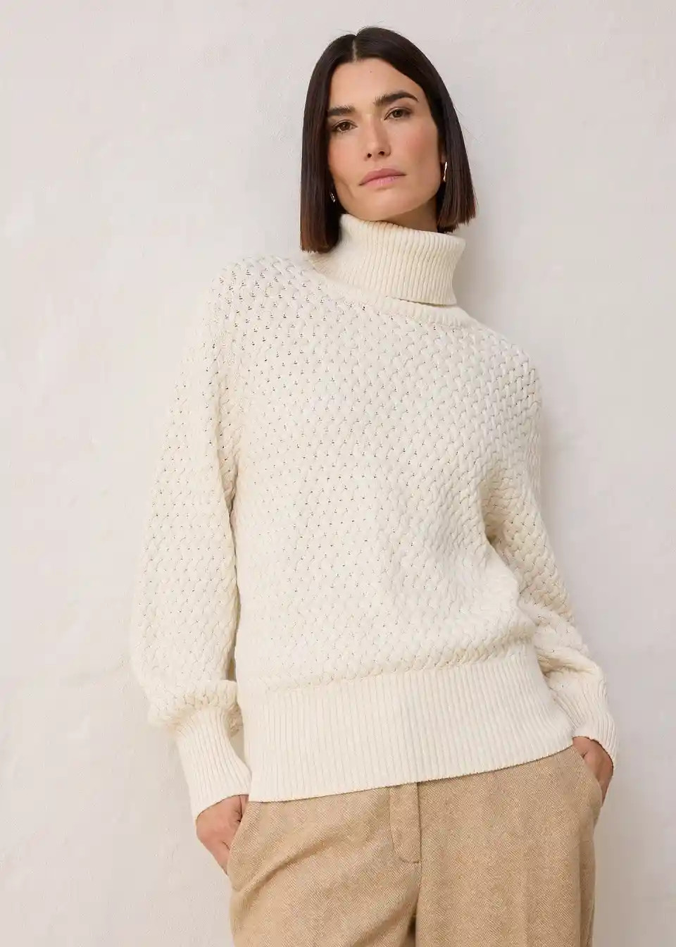 Rollkragenpullover mit Merinowolle | Bonprix DE