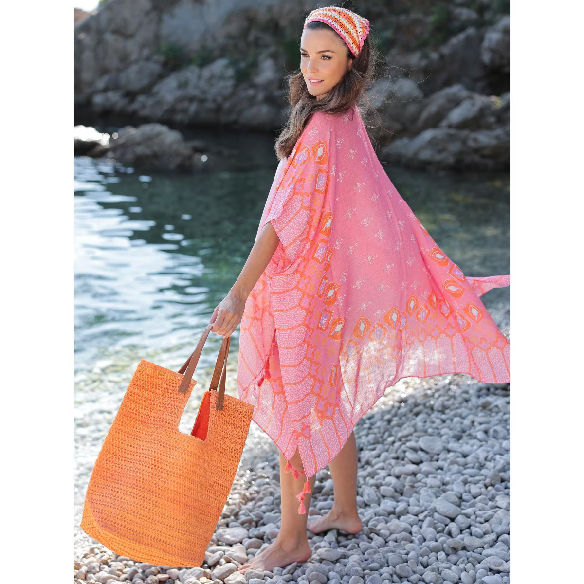 Shiraleah Pink and Orange Cover Up | Target