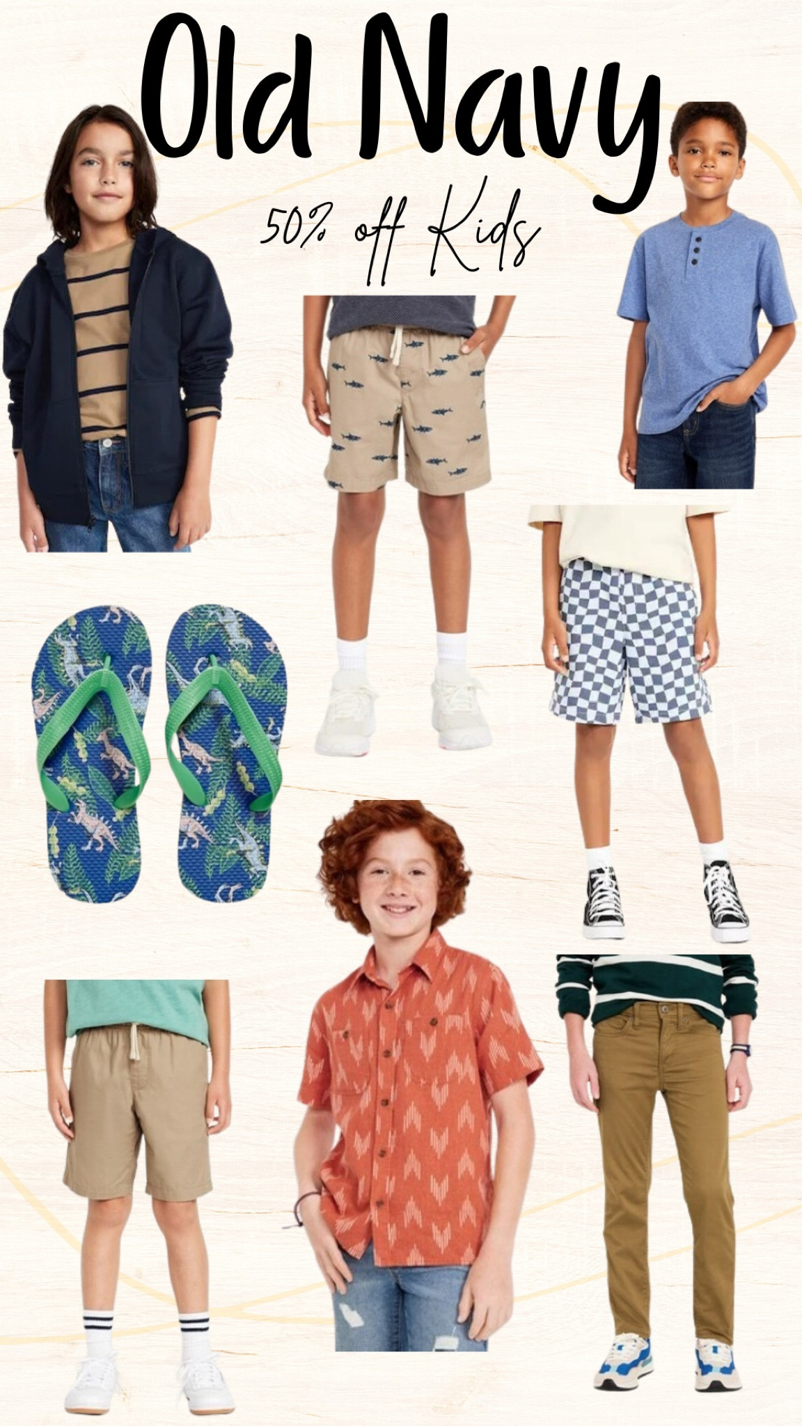 Old Navy 50% off Kids
.
.
.


#LTKStyleTip #LTKKids #LTKTravel
