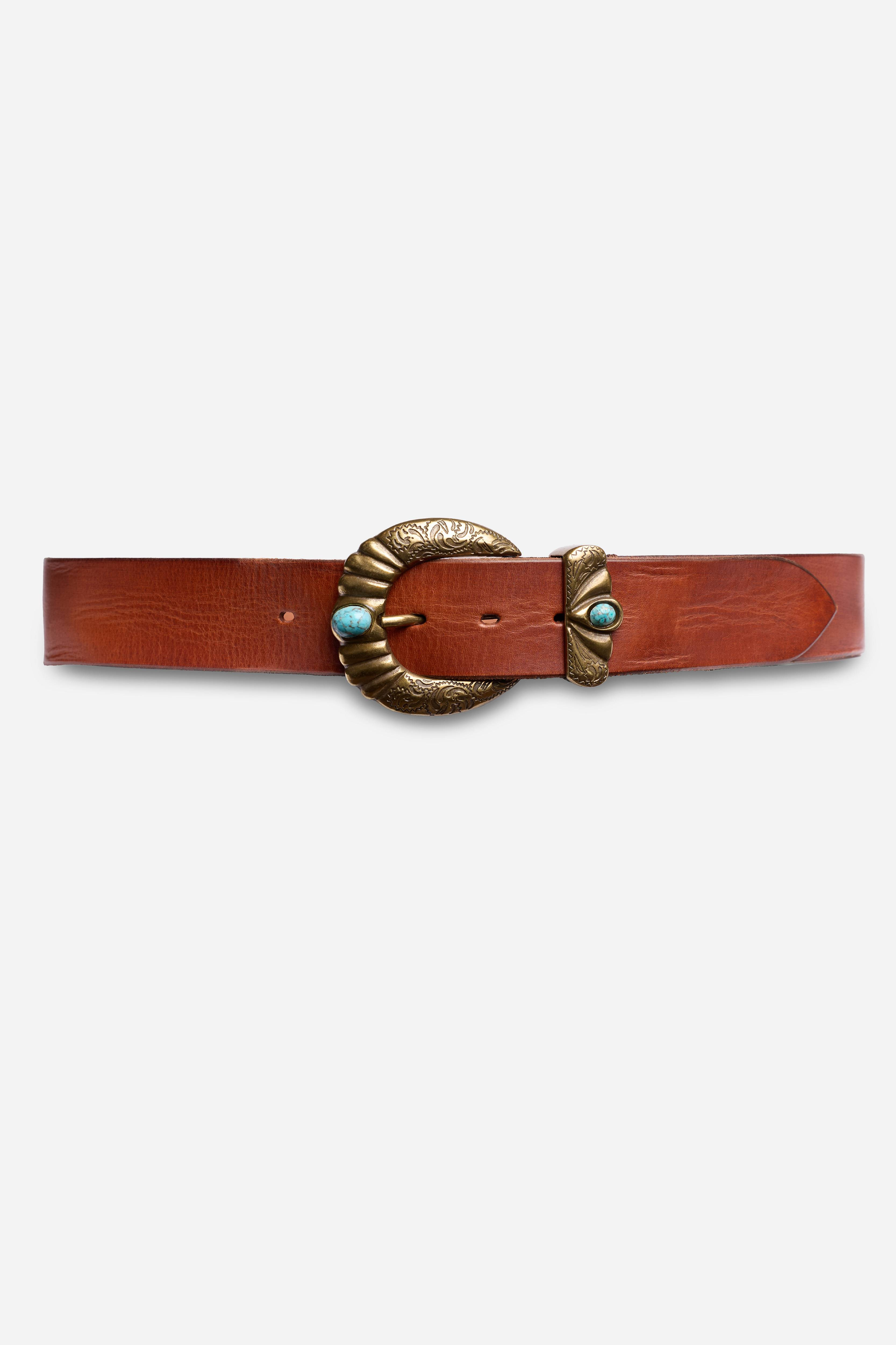 CRESTA ITALIAN LEATHER CONCH BELT
                                
                              ... | Johnny Was