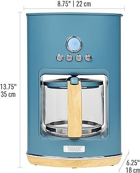 HADEN Dorchester Ultra Stone Blue Programmable Drip Coffee Maker with LCD Display | Amazon (US)