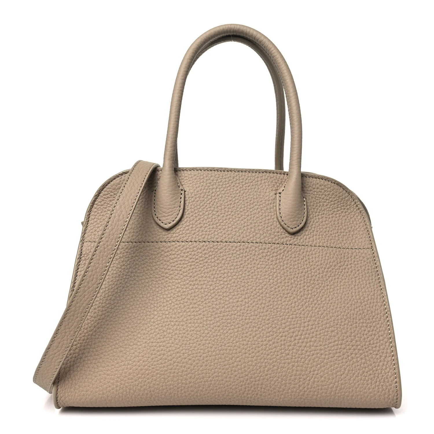 Grained Calfskin Soft Margaux 10 Bag Dark Taupe | FASHIONPHILE (US)