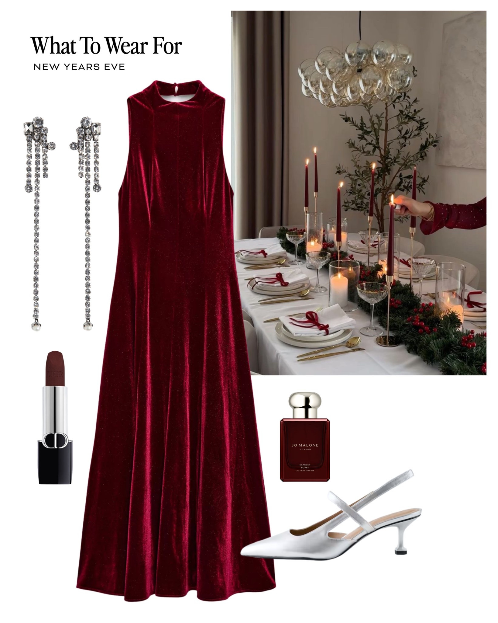 New Year’s Eve outfit ❤️✨

Velvet dress / party wear / Christmas party dress 