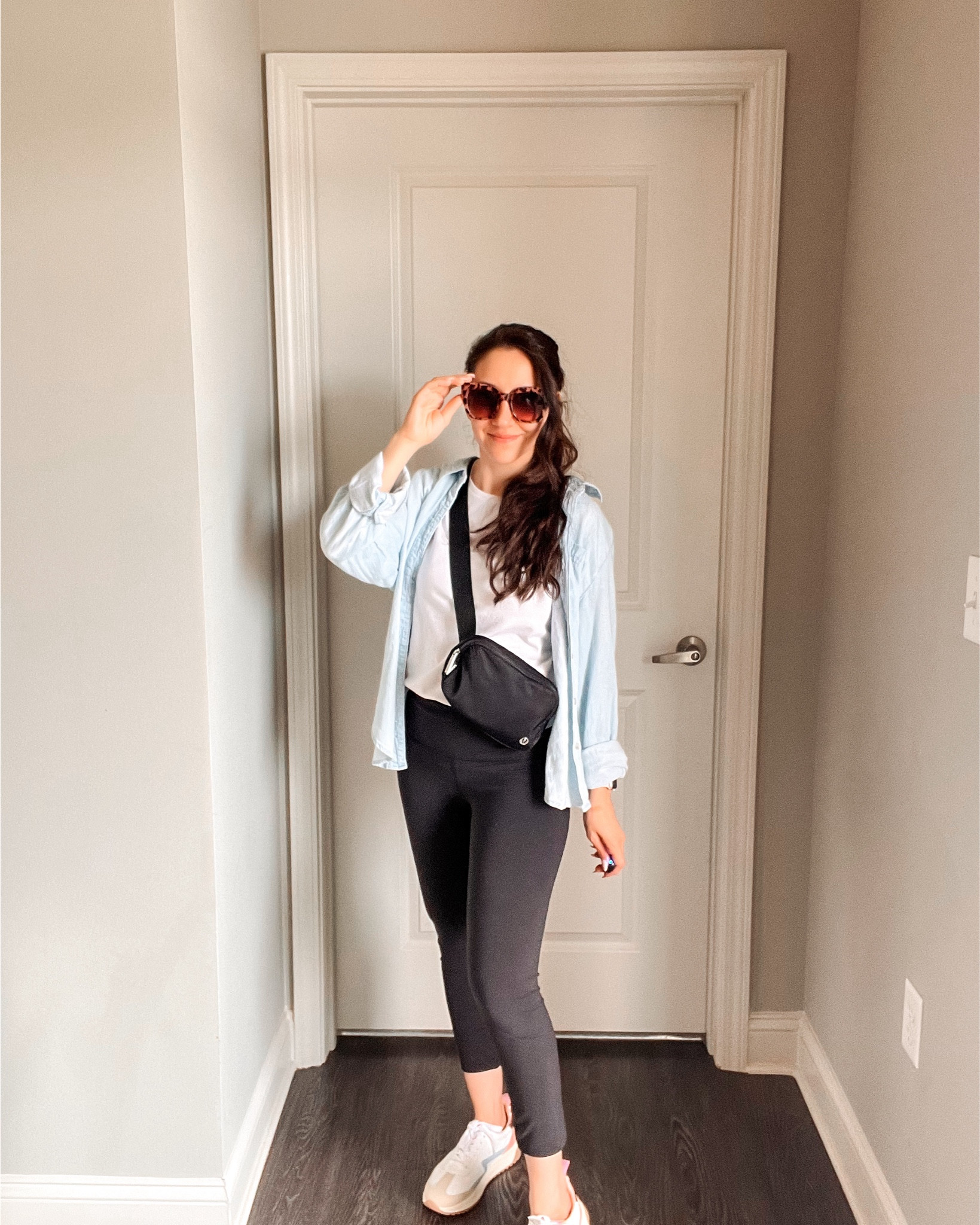 Warm weather is here finally! Shop this complete outfit that is pretty neutral! 

#ltk #springoutfit #springshoes #sneakers #ltkfashion #leggings #comfy 

#LTKtravel #LTKover40 #LTKfindsunder100