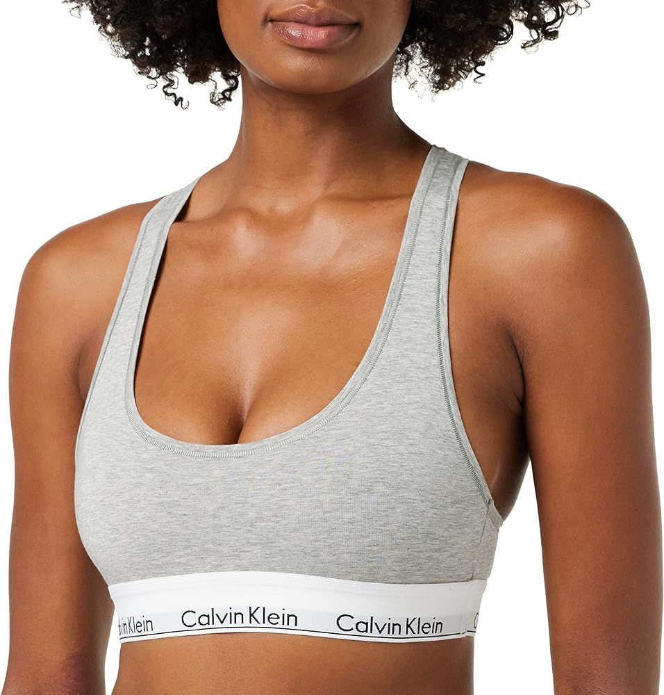 Calvin Klein Modern Cotton-Bralette Corsetto, Grey Heather, Medium Donna : Amazon.it: Moda | Amazon (IT)