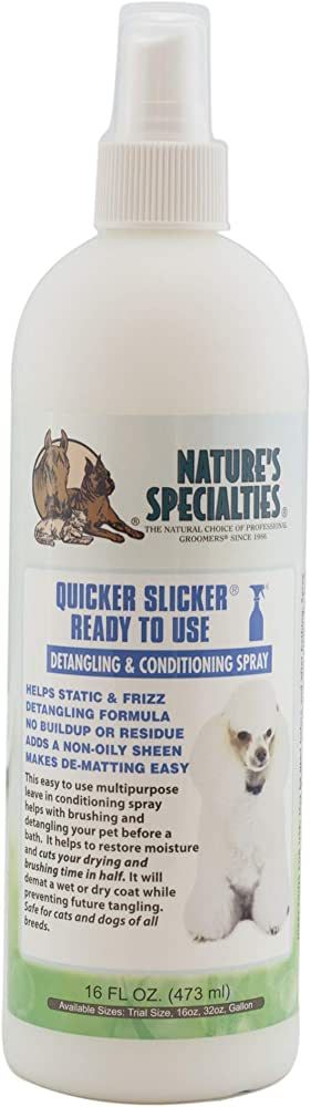 Nature's Specialties Quicker Slicker Ready to Use Detangling and Conditioning Spray, Natural Choice  | Amazon (US)