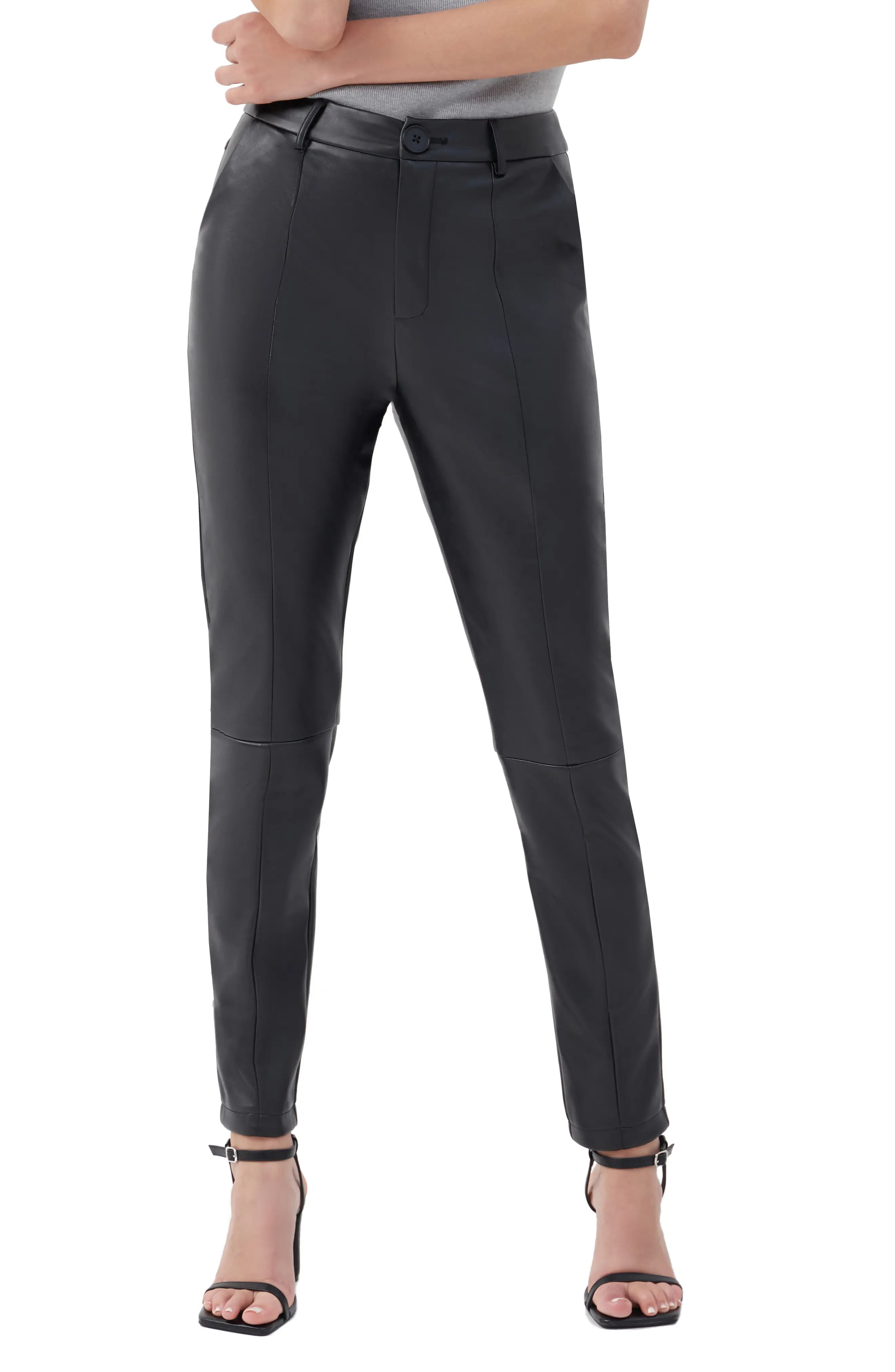 4th & Reckless Seren Faux Leather Pants in Black at Nordstrom, Size X-Small | Nordstrom