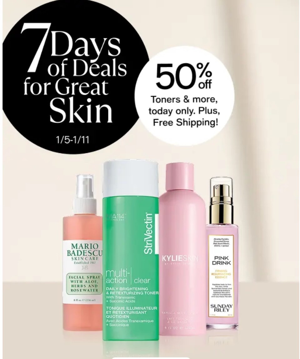 Macy’s 7 Days of Skin! 

#LTKselfcare #LTKSaleAlert #LTKFindsUnder50