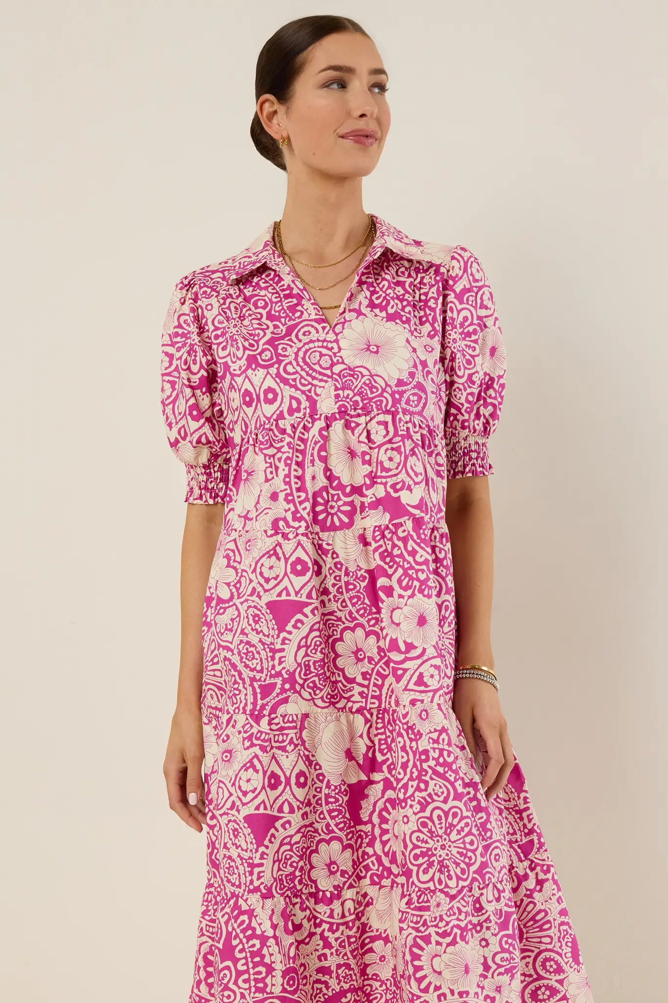 Ella Dress- Magenta | Avara