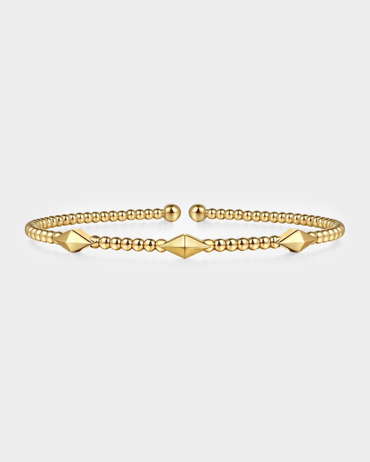 14K Yellow Gold Bujukan Pyramid Stations Bangle | Neiman Marcus