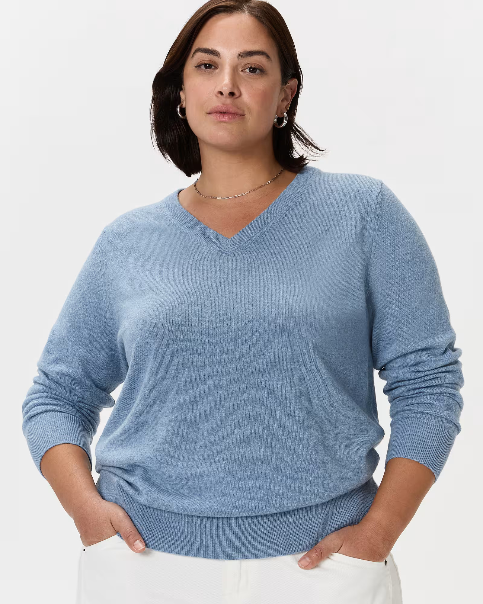 Mongolian Cashmere V-Neck Sweater | Quince
