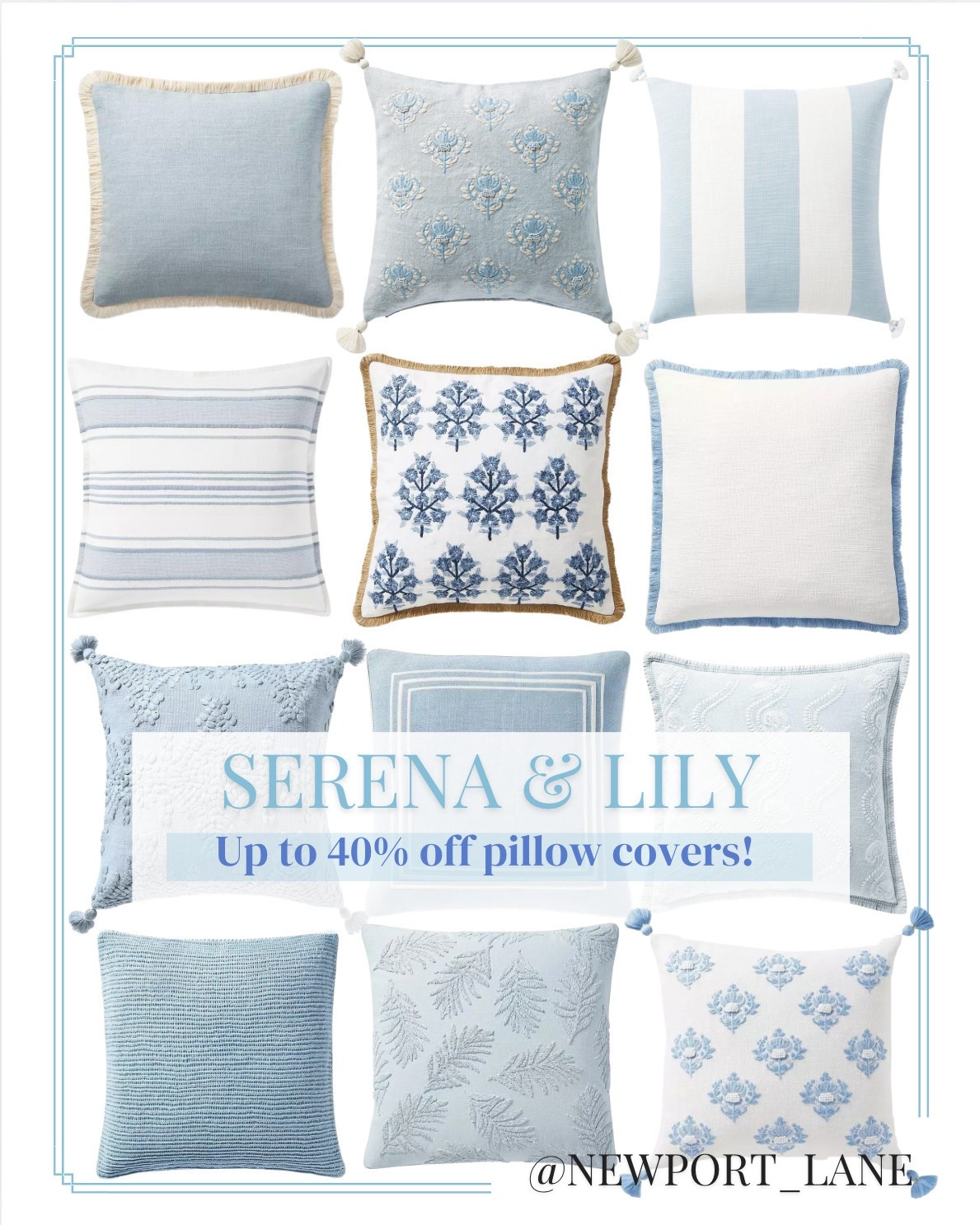 Serena and Lily pillow covers on sale! 



#LTKHome #LTKSaleAlert #LTKFindsUnder100