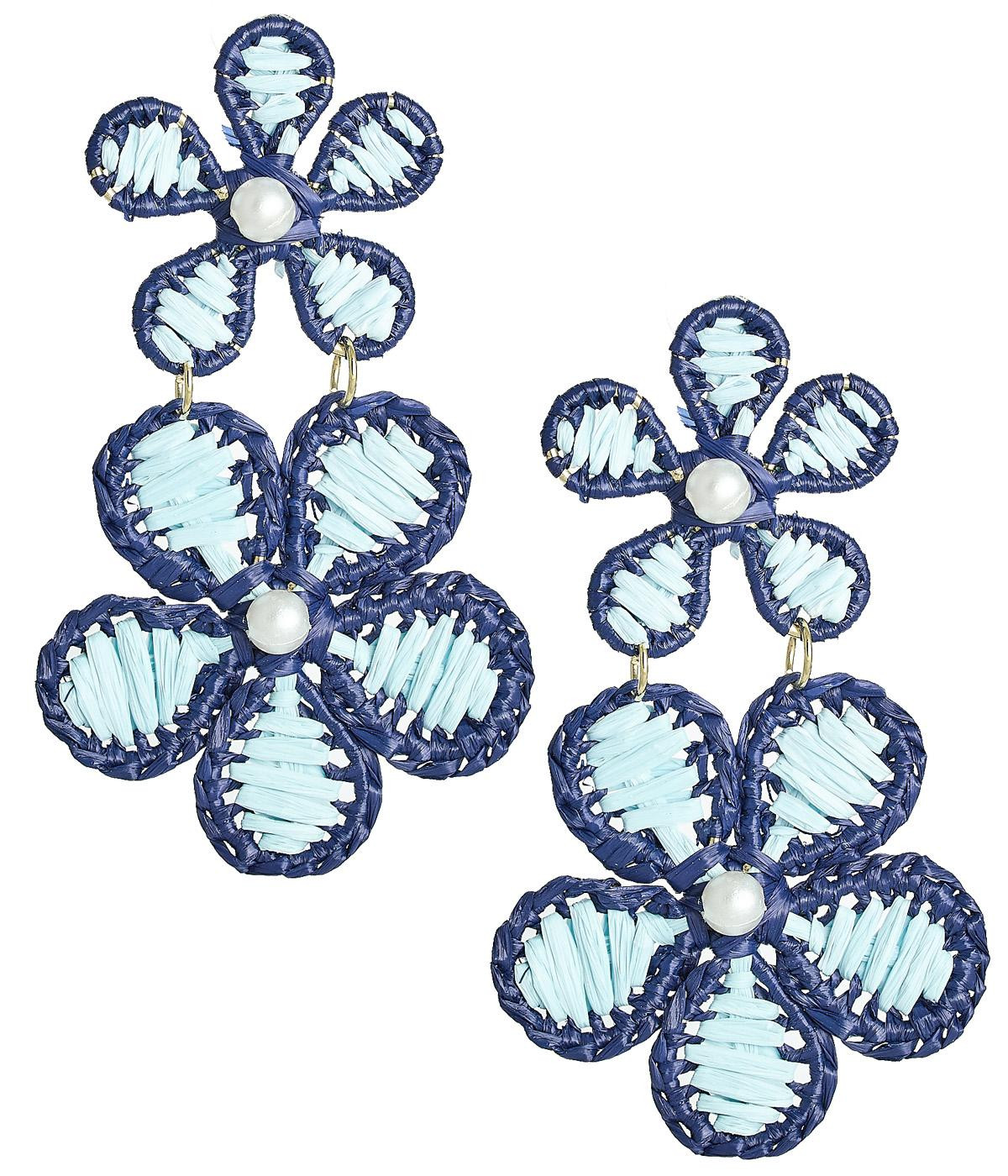 Marigold - Two - Tone - Raffia Earring | Lisi Lerch Inc