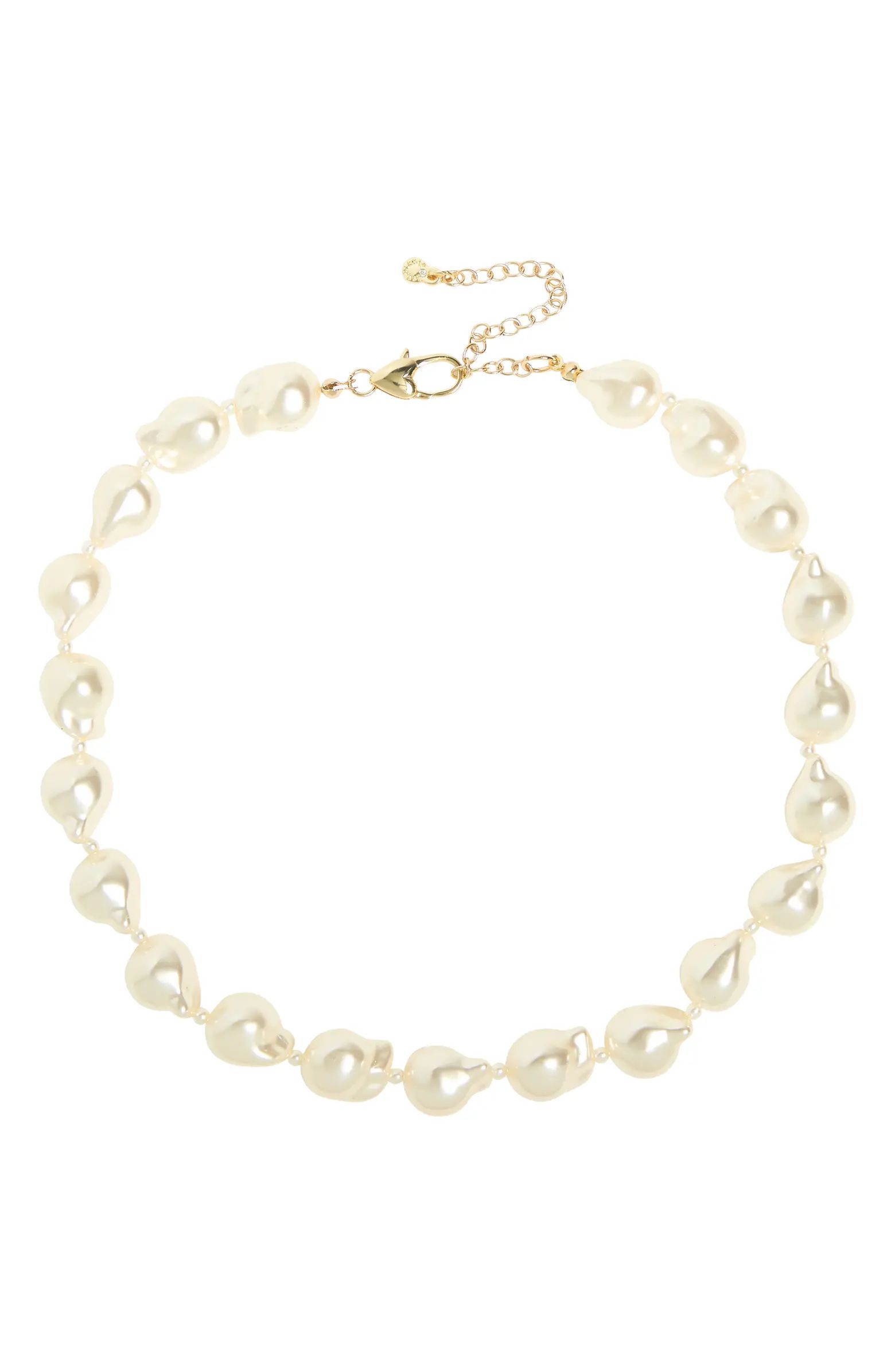 Imitation Pearl Choker Necklace | Nordstrom