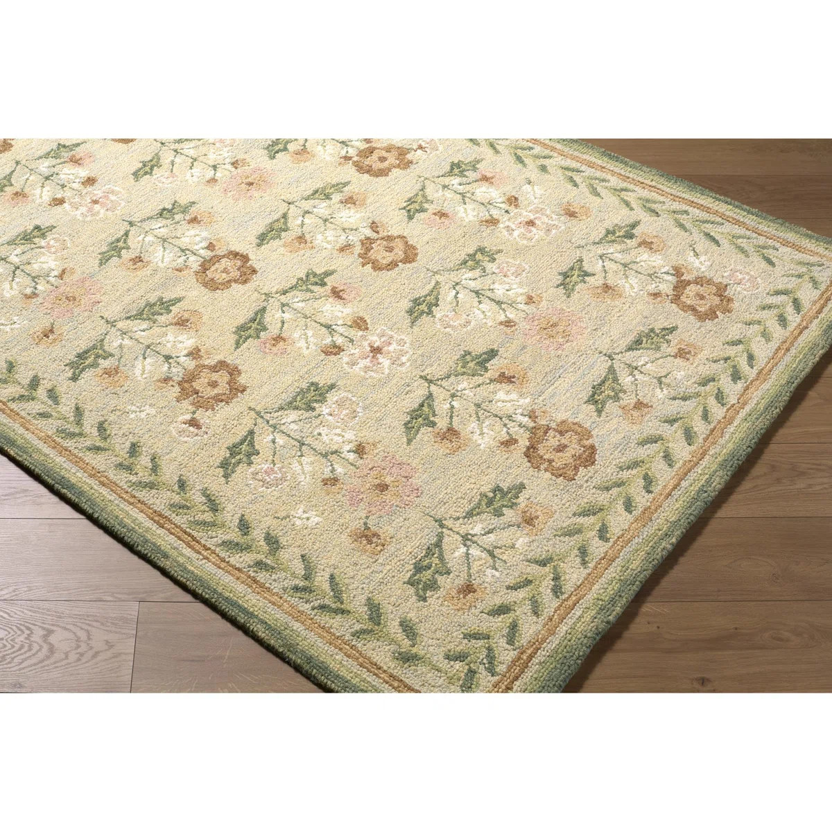 Birch Lane\u2122 Manor Hand-Tufted Wool Floral Rug & Reviews | Birch Lane | Birch Lane