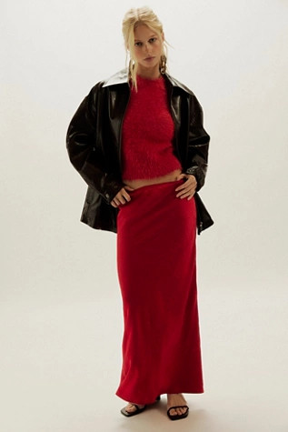 Alexandra Maxi Crushed Satin Skirt Set | Free People (Global - UK&FR Excluded)