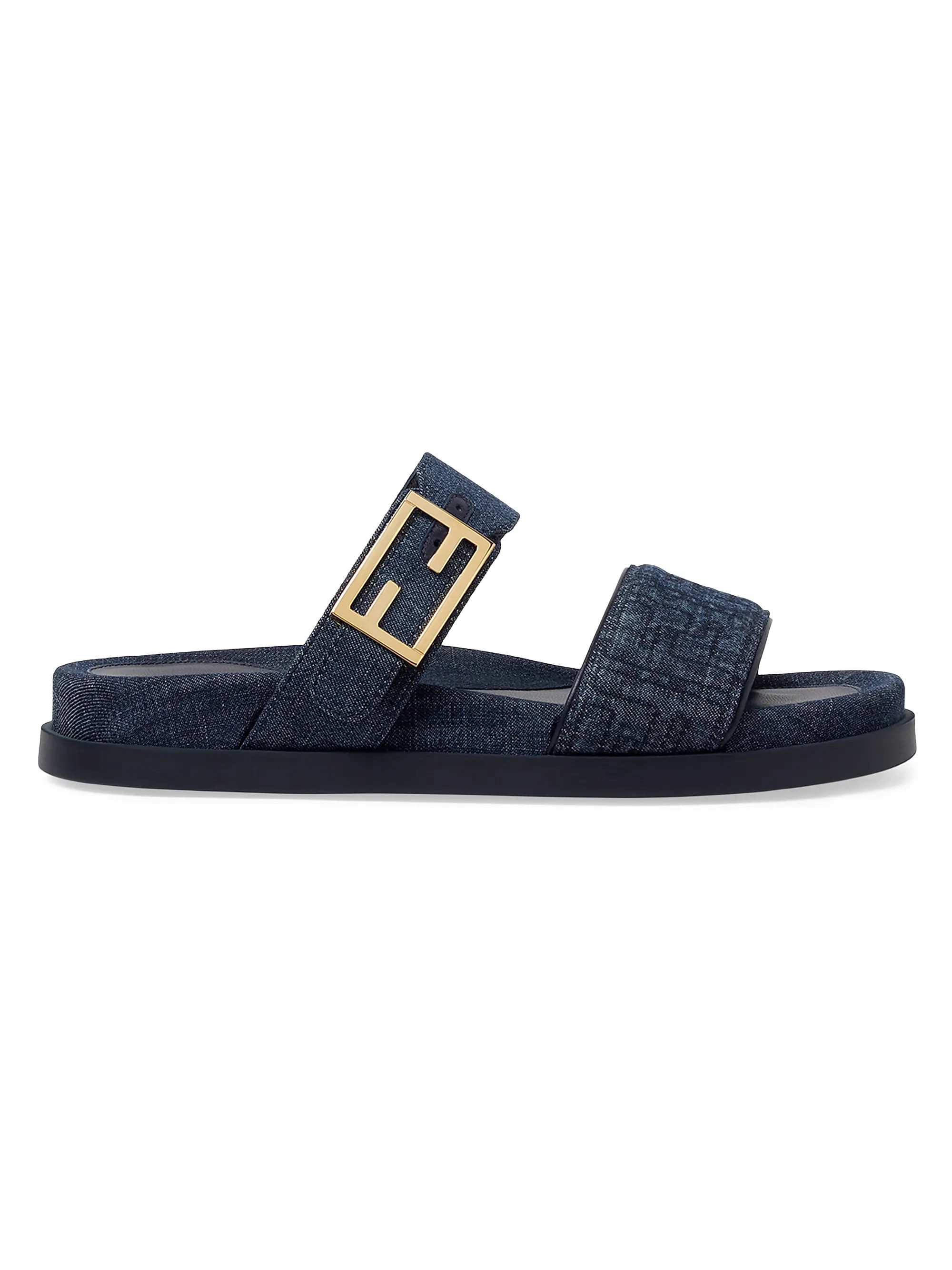Fendi Logo Sandals | Saks Fifth Avenue | Saks Fifth Avenue