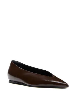 Proenza Schouler pointed-toe Lambskin Ballet Flats | Brown | FARFETCH | Farfetch Global