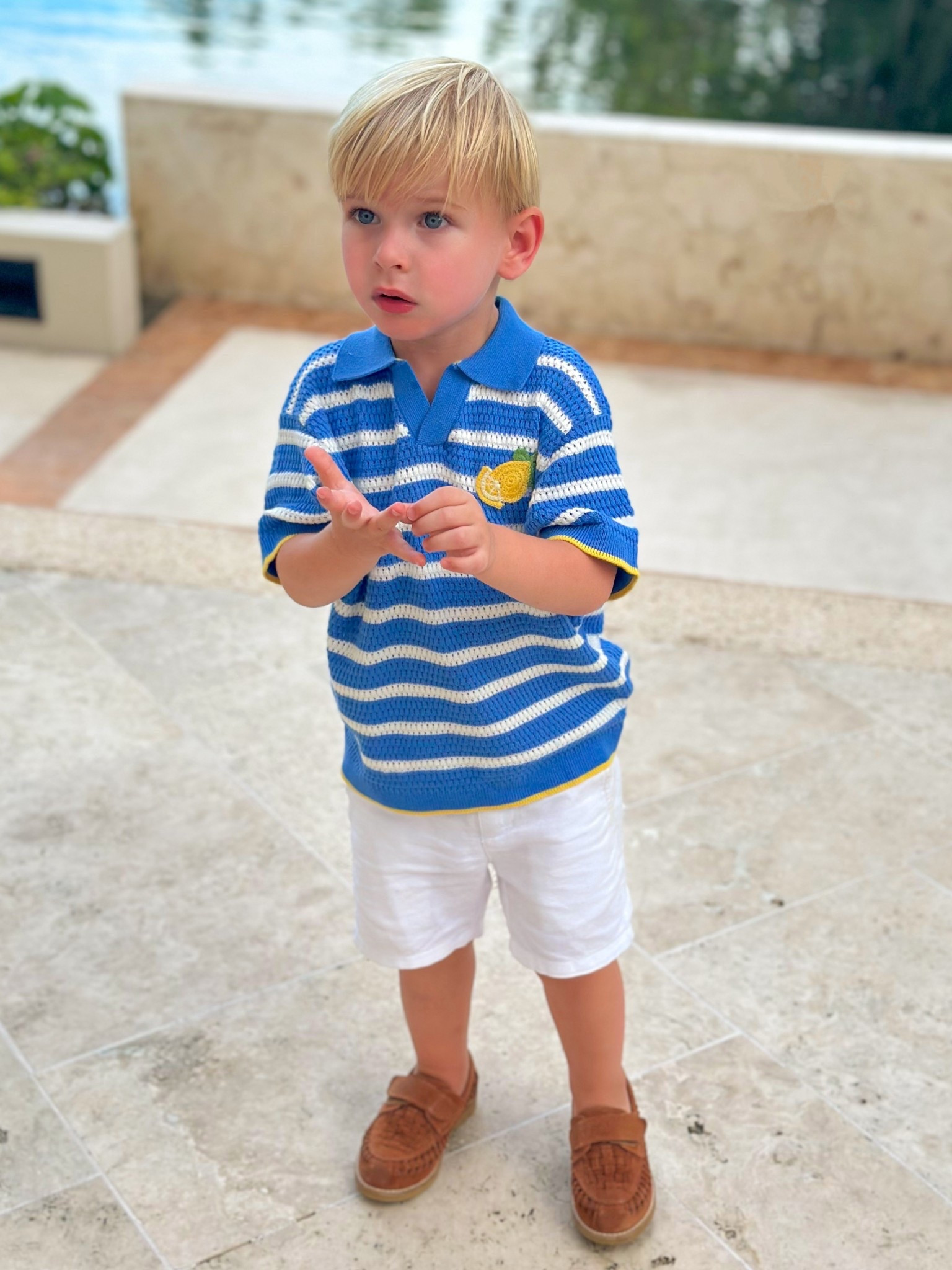 Resort-style Teddy might be my favorite Teddy 🏝☀️ Sharing all the toddler boy vacation outfits from our trip to Riviera Maya! Cute shorts, summer tops, and little loafers perfect for beach days, dinners out, and tropical adventures.

#LTKTravel #LTKFamily #LTKKids